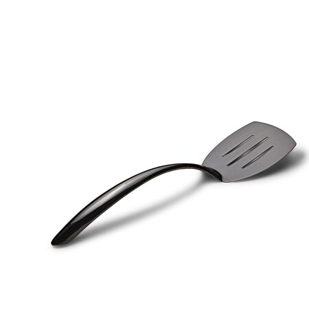 Bon Chef Ez Use Banquet Serving Slotted Turner 14.75" W/Holl Cool Hndl - Black 9460B